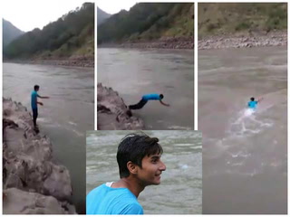 دوستوں سےشرط لگاکر دریا میں چھلانگ لگانے والا نوجوان ڈوب گیا