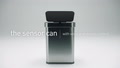 Thumbail image of Simplehuman rectangular sensor bin with voice and  video