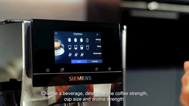 Preview image of Fully automatic bean-to-cup coffee machine. video