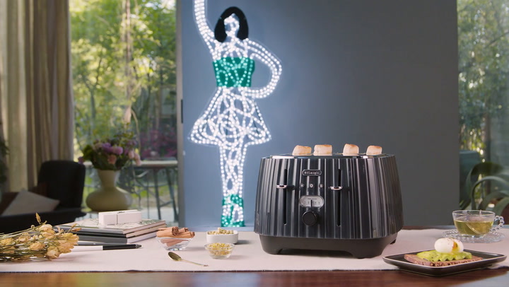 Preview image of Ballerina 4-slice toaster, 1800W video
