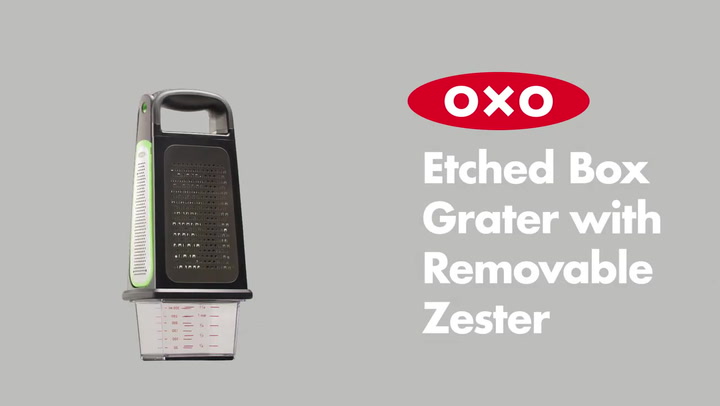 Preview image of OXO Good Grips Box Grater with Removable Zester video