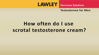 How often do I use AndroForte 5 scrotal testosterone cream?
