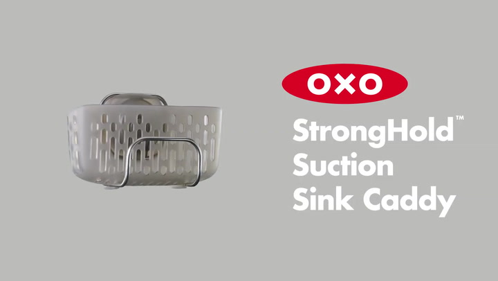 Preview image of OXO Good Grips StrongHold Suction Sink Caddy video