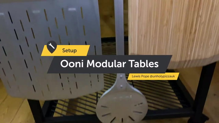 Preview image of Ooni Modular Table for Pizza Oven & Accessories -  video