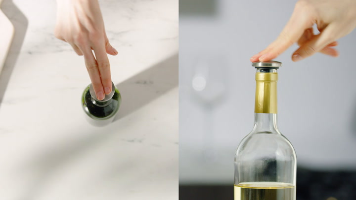 Preview image of OXO Spillproof Wine Stopper video